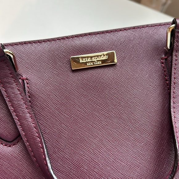 Burgundy Kate Spade Satchel Purse - Picture 2 of 14